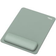 Fellowes Breyta XL Mouse Mat Wrist Rest XL Mouse Pad Wrist Support with Antibacterial Protection Ergonomic Mouse Mat Sage