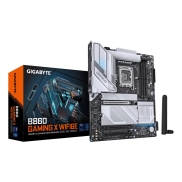 Mainboard, GIGABYTE, Intel B860 Express, LGA1851, ATX, Memory DDR5, Memory slots 4, 1xPCI-Express 16x, 2xM.2, 1xHDMI, 1xDisplayPort, 1xAudio-In, 1xAudio-Out, 1xMicrophone, 5xUSB 2.0, 3xUSB 3.2, 1xUSB-C, 1xRJ45, B860GAMINGXWIFI6E1.0