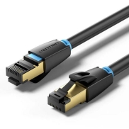 PATCH CABLE CAT.8 SFTP/0.5M BLACK IKABD VENTION