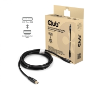 CLUB3D CAC-1561 DisplayPort cable 2 m Mini DisplayPort USB Type-C Black