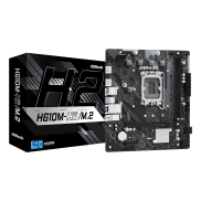 Mainboard, ASROCK, Intel H610, LGA1700, Micro-ATX, Memory DDR4, Memory slots 2, 1xPCI-Express 3.0 1x, 1xPCI-Express 4.0 16x, 1xM.2, 2xHDMI, 4xUSB 2.0, 2xUSB 3.2, 1xPS/2, 1xRJ45, 3xAudio port, H610M-H2/M.2