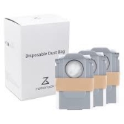 Vacuum Cleaner Accessory, ROBOROCK, Disposable Dust Bag 3-pack, White, For OC0/Q70+/Q70 Max+/OC5/Q75+/Q75 Max+/Q55+/O35/S75 MaxV Ultra/S70 Pro Ultra/S80 Pro Ultra/S85 Pro Ultra/OC0-D/S80+/Q80 Max+/OC5-D/S85+/Q85 Max+/Q55 Pro+/S70 Max Ultra/S75 Max Ultra/Q