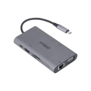 Dahua Technology 9 in 1 USB 3.1 Type-C to USB 3.0 + HDMI + RJ45 + VGA + SD/TF +PD Docking Station