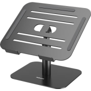 Fellowes Alumia Laptop Riser Desk Based Laptop Stand Max Size 15 inch Max Weight 5kg Black