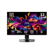 Monitor, MSI, 31.5, Gaming, Panel QD-OLED, 3840x2160, 16:9, 165Hz, 0.03 ms, Swivel, Pivot, Height adjustable, Tilt, Colour Black, MAG321UPQD-OLED