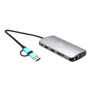 I-TEC USB-C Metal Nano Dock 3xDisplay+PD