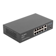 LANBERG switch PoE 19inch 10-port 100MB