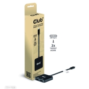 CLUB3D USB-C® Hub to Dual HDMI™ 4K60Hz M/F+PD3.0 100 Watt