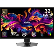 Monitor, MSI, 31.5 , 3840 x 2160 pixels, 4K Ultra HD, Native aspect ratio 16:9, QD-OLED, Flat, MAG322UPQD-OLEDE16