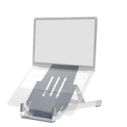 R-Go Tools Laptop holder R-Go Riser Basic, foldable and adjustable laptop riser, aluminum, silver