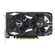 Graphics Card, ASUS, NVIDIA GeForce RTX 3050, 6 GB, GDDR6, 96 bit, PCIE 4.0 16x, Dual Slot Fansink, 1xDVI-D, 1xHDMI, 1xDisplayPort, DUAL-RTX3050-O6G