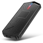 Axagon EEM2-GAM External USB-C 10Gbps metal box for M.2 NVMe & SATA SSD disks. Screwless