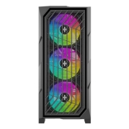 Case, XILENCE, ATX/micro ATX/Mini-ITX, Black, Midi Tower, PC, XILENT BREEZE II, X812.ARGB