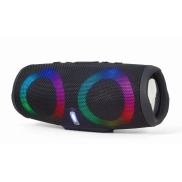 Portable Speaker, GEMBIRD, Black, Portable/Wireless, 1xAudio-In, 1xUSB 2.0, 1xMicroSD Card Slot, Bluetooth, SPK-BT-LED-02