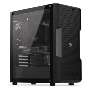 Case, ENDORFY, Regnum 400 Air, MidiTower, Case product features Transparent panel, Not included, ATX, MicroATX, MiniITX, Colour Black, EY2A008