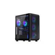 Case, ENDORFY, Arx 500 ARGB, MidiTower, Case product features Transparent panel, Not included, ATX, MicroATX, MiniITX, Colour Black, EY2A011