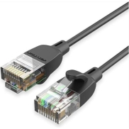 PATCH CABLE CAT.6A UTP/1.5M BLACK SLIM IBIBG VENTION