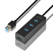 Axagon HUE-S2BL 4x USB 3.0 CHARGING hub w. 1.2m cable, power micro USB