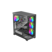 Case, XILENCE, ATX/micro ATX/Mini-ITX, Black, Midi Tower, PC, X818.ARGB
