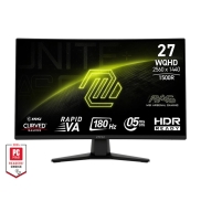 LCD Monitor, MSI, 27 , 2560 x 1440 pixels, Wide Quad HD, Native aspect ratio 16:9, Curved, MAG274CQF