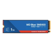 SSD, SANDISK, 600xTBW rating, MTBF 1750000 h, Read speed 7100 MB/s, Write speed 6700 MB/s, NVMe Yes, PCI Express 4.0, M.2, 1000 GB, POWERED BY SANDISK, Blue SN5100, WDS100T5B0E-00CPE0