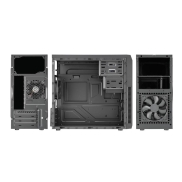 Case, GOLDEN TIGER, Supported motherboard form factors micro ATX, Black, Midi Tower, Baltimore 530, BALTIMORE5302USB2+2USB3