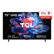 TCL V6C 75V6C TV 190.5 cm (75") 4K Ultra HD Smart TV Wi-Fi Metallic 330 cd/m²