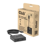 CLUB3D USB-C® Bi-Directional Video + Data + PD Switch