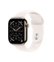 Apple Watch Series 11, Apple S10, 64GB, GPS + Cellular, 42 mm, Titanium, Light Blush, Sport Band, M/L sīkattēls