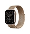Apple Watch Series 11, Apple S10, 64GB, GPS + Cellular, 42 mm, Titanium, Gold, Milanese Loop, One Size sīkattēls
