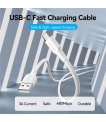 CABLE USB-C TO USB2.0/1.5M WHITE CTHWG VENTION sīkattēls