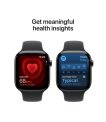 Apple Watch Series 11, Apple S10, 64GB, GPS + Cellular, 46 mm, Titanium, Black, Sport Band, M/L thumbnail