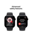 Apple Watch Series 11, Apple S10, 64GB, GPS + Cellular, 46 mm, Aluminium, Jet Black, Sport Band, M/L thumbnail