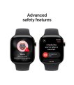Apple Watch Series 11, Apple S10, 64GB, GPS + Cellular, 46 mm, Titanium, Black, Sport Band, M/L thumbnail