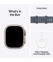Apple Watch Ultra 3 GPS + Cellular, 49 mm, Natural Titanium, Anchor Blue Ocean Band thumbnail