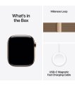 Apple Watch Series 11, Apple S10, 64GB, GPS + Cellular, 42 mm, Titanium, Gold, Milanese Loop, One Size sīkattēls