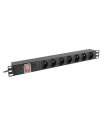 LANBERG PDU-07E-0200-IEC-BK PDU 1U 10A sīkattēls