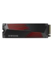 SSD, SAMSUNG, 990 PRO with Heatsink, 1TB, M.2, PCIE, NVMe, MLC, Write speed 6900 MBytes/sec, Read speed 7450 MBytes/sec, 2.3mm, TBW 600 TB, MTBF 1500000 hours, MZ-V9P1T0CW sīkattēls