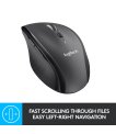 MOUSE USB LASER WRL M705/BLACK 910-001949 LOGITECH sīkattēls