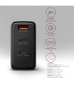 MOBILE CHARGER WALL USB 100W/GAN 3PORT ACU-DPQ100 AXAGON sīkattēls