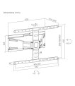 TV SET ACC WALL MOUNT 43-90/WM-90ST-02 GEMBIRD sīkattēls