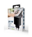GEMBIRD 2-port 20W USB fast charger bl sīkattēls