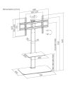 TV SET ACC FLOOR STAND 43-86/TVS-86ST-01 GEMBIRD sīkattēls