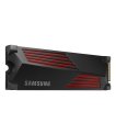 SSD, SAMSUNG, 990 PRO with Heatsink, 1TB, M.2, PCIE, NVMe, MLC, Write speed 6900 MBytes/sec, Read speed 7450 MBytes/sec, 2.3mm, TBW 600 TB, MTBF 1500000 hours, MZ-V9P1T0CW sīkattēls