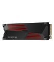 SSD, SAMSUNG, 990 PRO with Heatsink, 1TB, M.2, PCIE, NVMe, MLC, Write speed 6900 MBytes/sec, Read speed 7450 MBytes/sec, 2.3mm, TBW 600 TB, MTBF 1500000 hours, MZ-V9P1T0CW sīkattēls