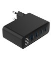 CHARGER USB 100W 4PORT GAN/TA-UC-PDQC100LCD-01-BK GEMBIRD thumbnail