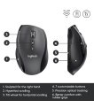 MOUSE USB LASER WRL M705/BLACK 910-001949 LOGITECH sīkattēls