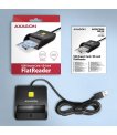 CARD READER FLAT SMARTCARD/USB2.0 1.3M CRE-SM3N AXAGON sīkattēls