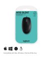 MOUSE USB OPTICAL B110 SILENT/BLACK 910-005508 LOGITECH sīkattēls
