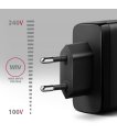 MOBILE CHARGER WALL USB 100W/GAN 3PORT ACU-DPQ100 AXAGON sīkattēls